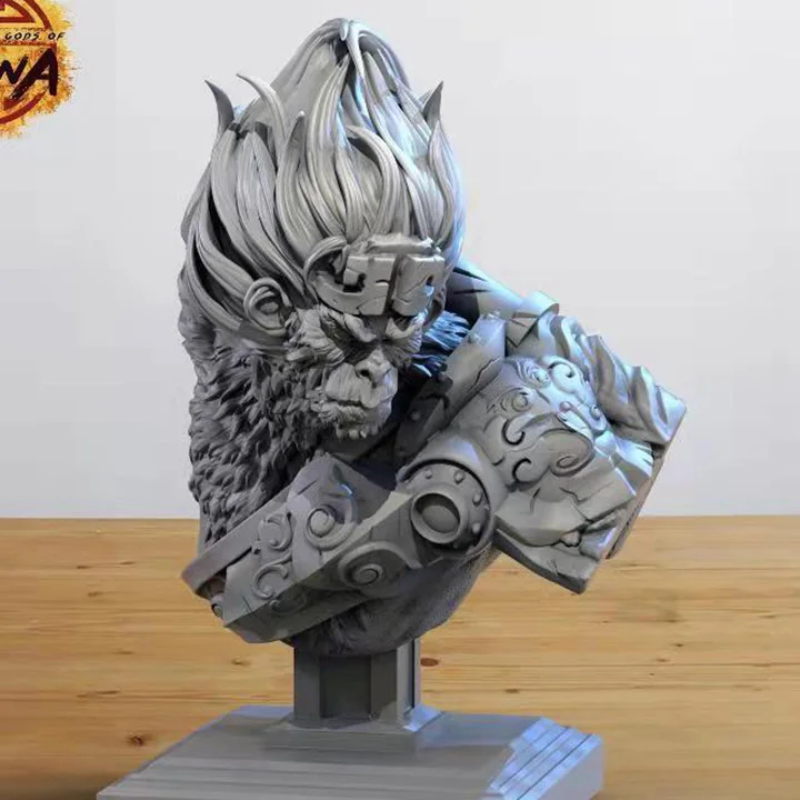 Новая модель 3D STL для ЧПУ или принтеров легенды и боги Китая резная Фигурка Sun Wukong