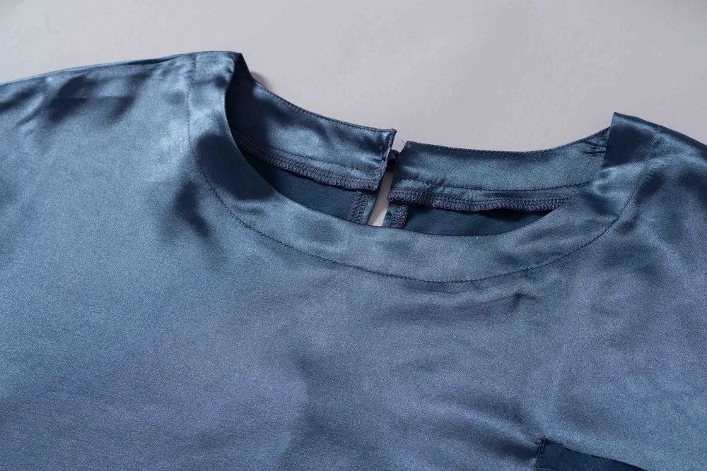 

Solid Loose Two Pieces Set Women T-shirt+Shorts Home Suit Female Short Sleeves Casual With Pocket Soft Silk Set For 2021 Summer