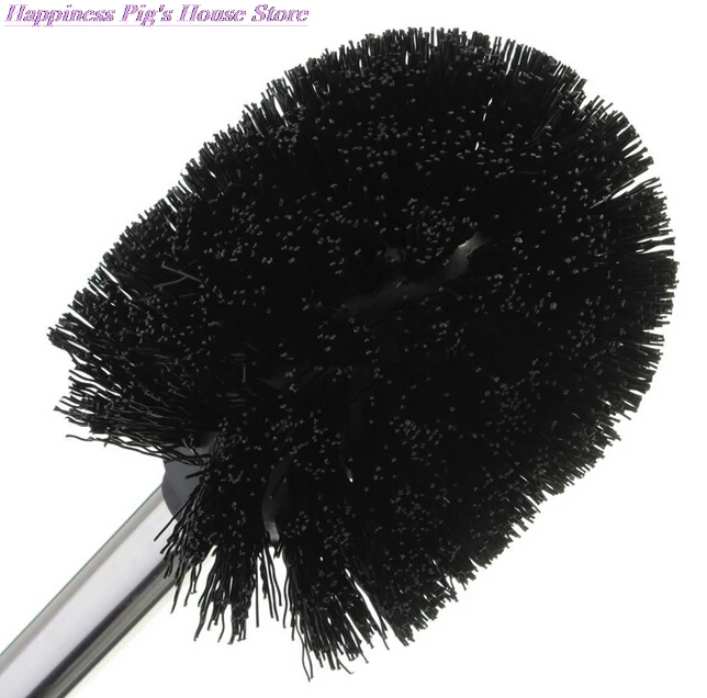 

1PC Stainless Steel WC Bathroom Cleaning Toilet Brush White Head Hold Bathroom Tool Replacement D8xL36cm