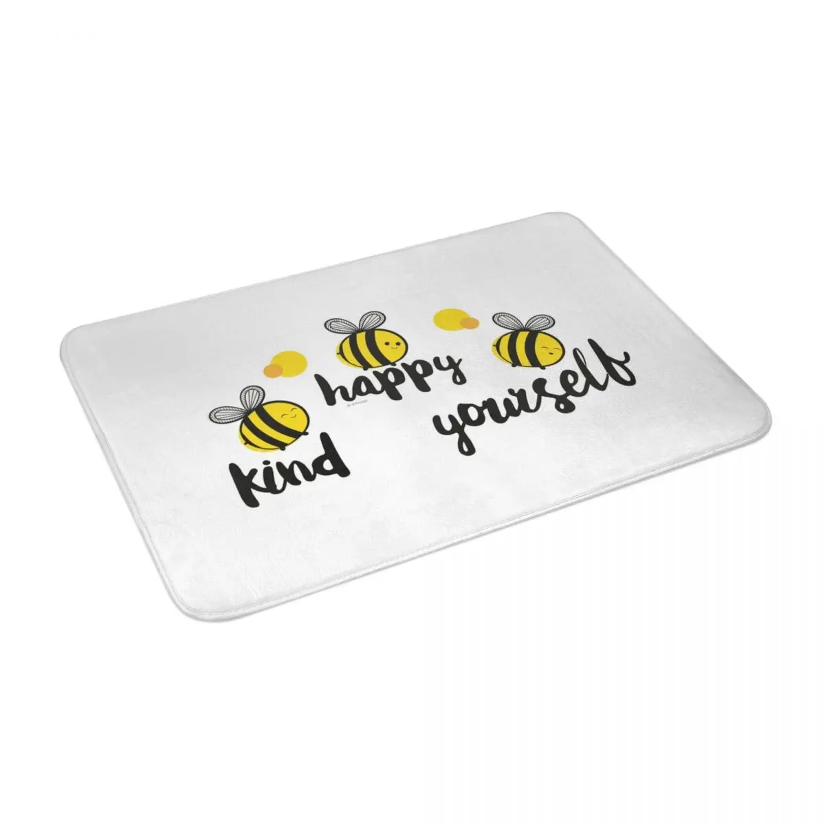 Пчелиный положительный Придверный коврик ковер полиэстер нескользящий