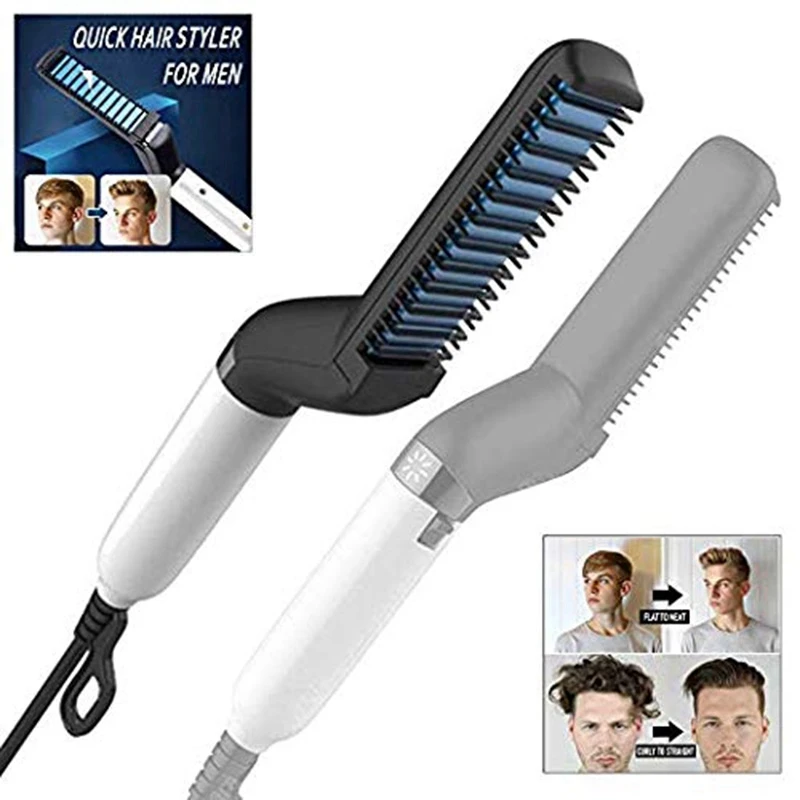 Новый Au Plug Электрический выпрямитель для бороды мужчин Профессиональный быстрый