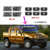 smokedwhite lens top roof light cab top roof marker light cover dome light for hummer h2 2003 2009 h2 sut 2005 2009