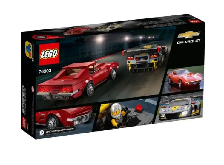 Lego speed 76903 chevrolet corvette C8.R cace автомобиль и 1968 Рождественский подарок игрушки на день
