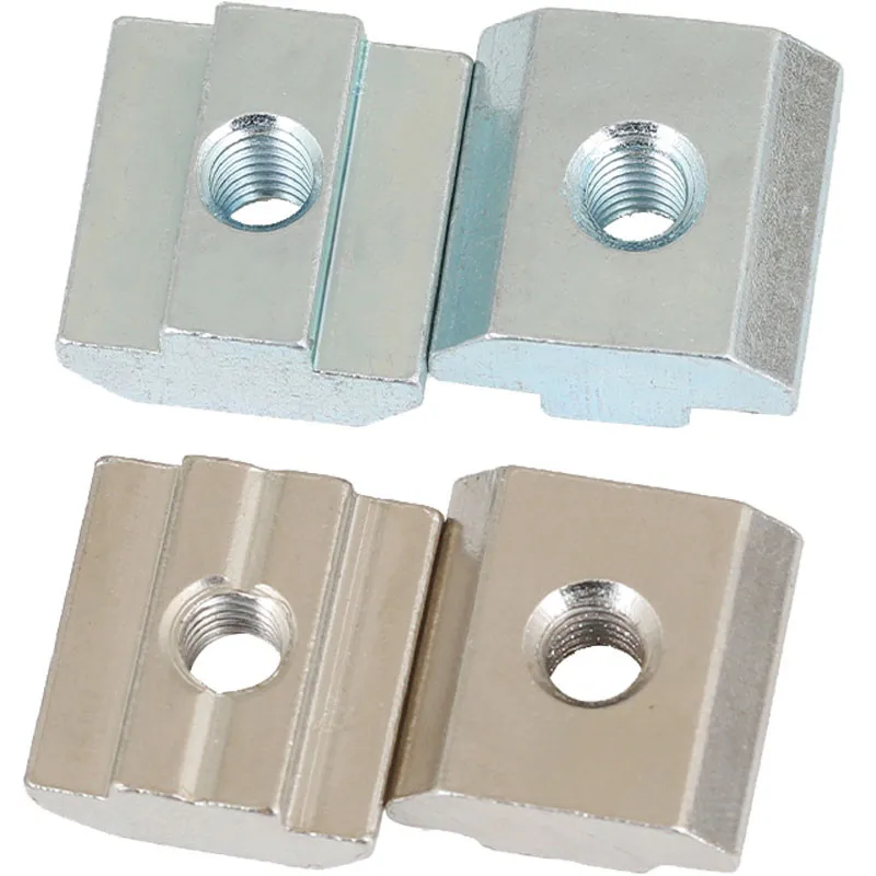 

10-30Pcs M3 M4 M5 M6 M8 T Block Square Nuts T-Track Sliding Hammer Nut 2020 3030 4040 4545 for Fastener Aluminum Profile
