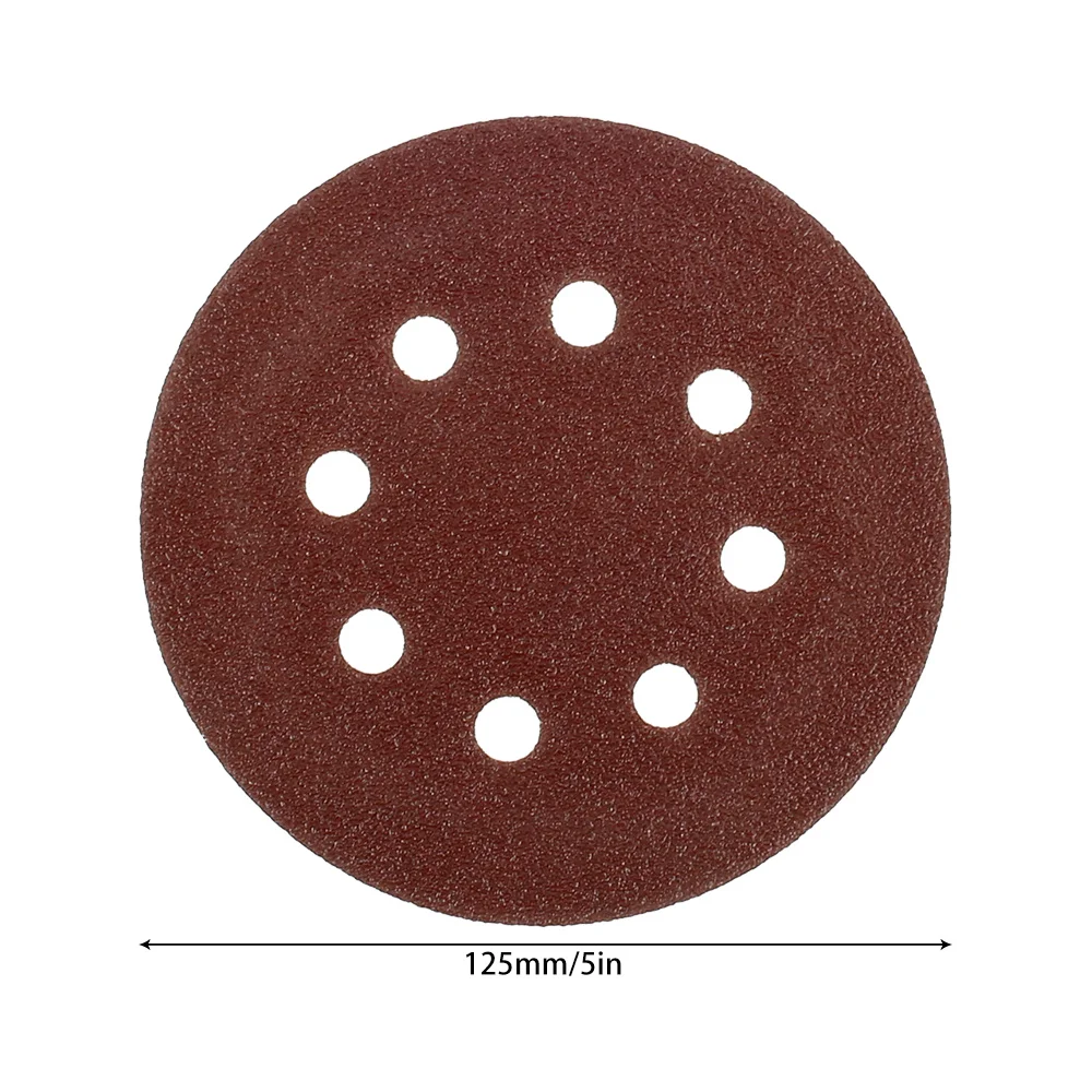 

72pcs Sandpaper 5Inch 8 Hole 40-320 Grit Round Shape Sanding Discs Buffing Sheet Sanding Paper Sander Polishing Pad Dropshipping