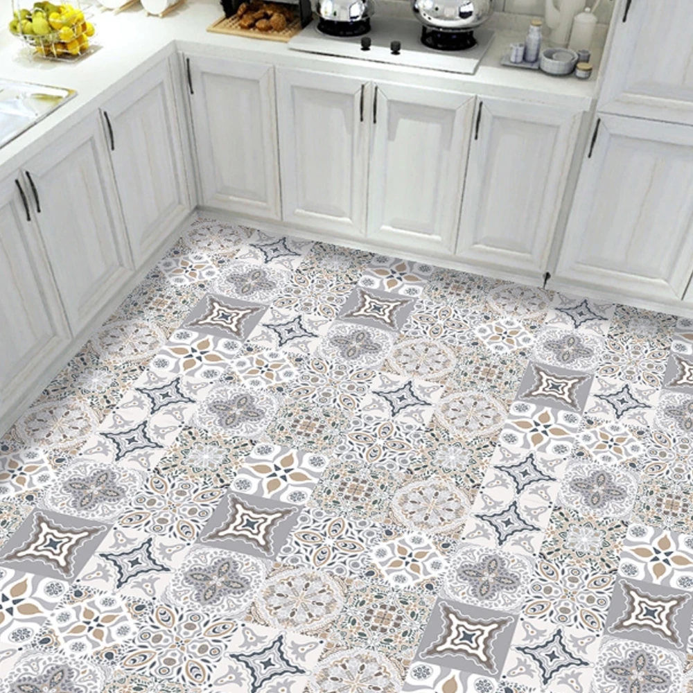 10 шт. Винтаж плитка наклейки самоклеящиеся Водонепроницаемый марокканский