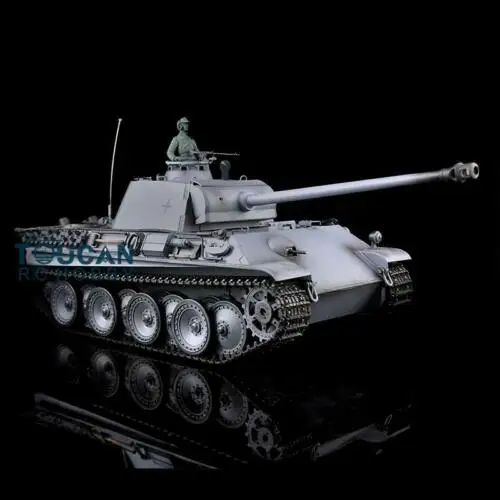 Heng Long 1/16 серый 6 0 пластиковая немецкая пантера G RTR RC Tank 3879 360 Turret TH12678 | Игрушки и
