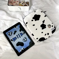 ins cute cow pattern laptop tablet bag for ipad mini 123456 9 7 10 2 10 5 10 8 10 9 pro 111315 inch computer liner storage bag