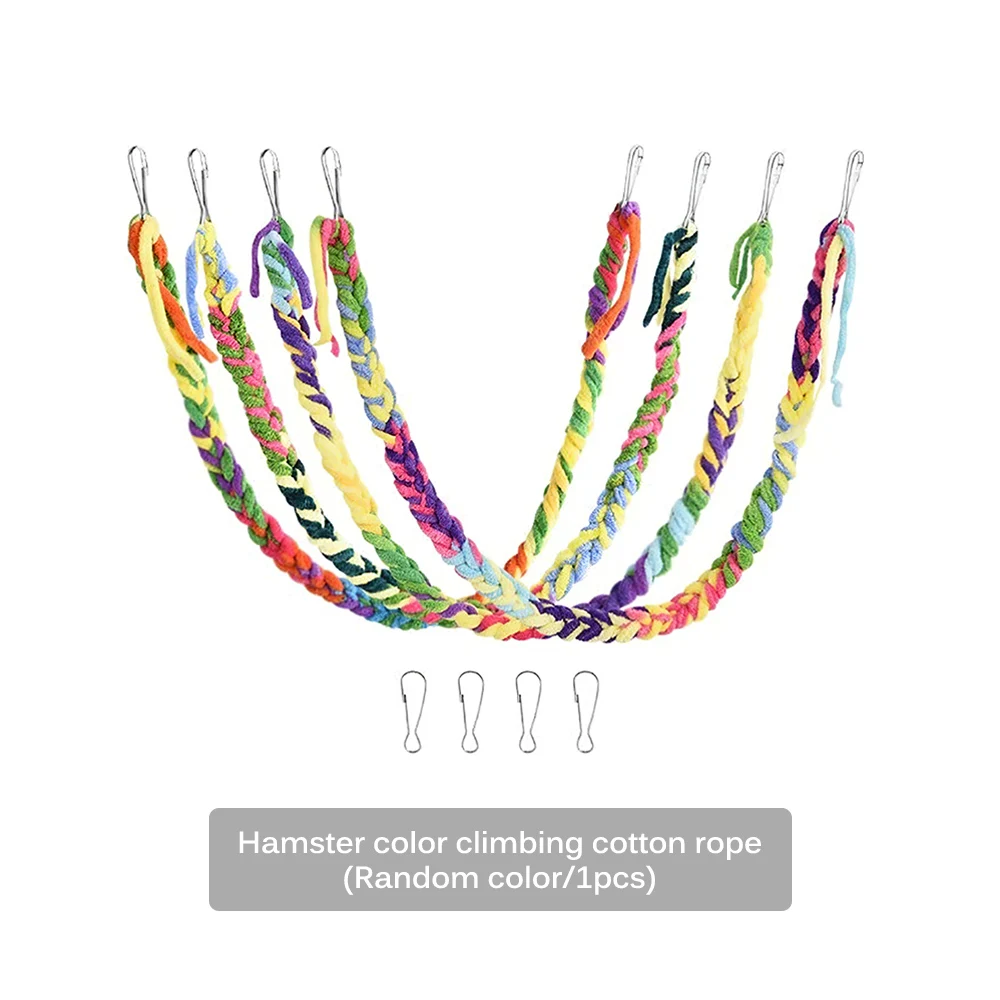 Хомяк подъемный Игрушки для птиц и подвесный мост Стила веревка весело попугая