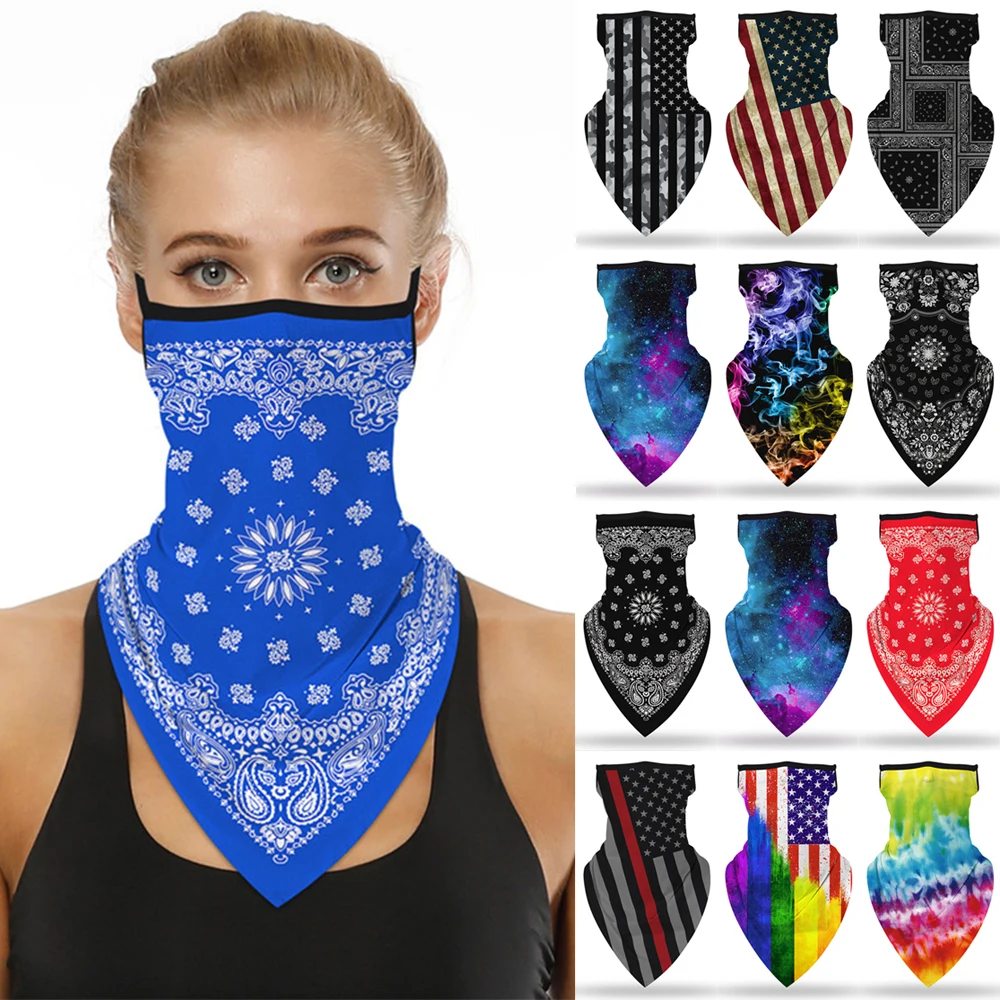 

Outdoor Breathable Anti-UV printing UV Protection Sun Protection Bike Cycling Face Cover Bandana Scarf Mask