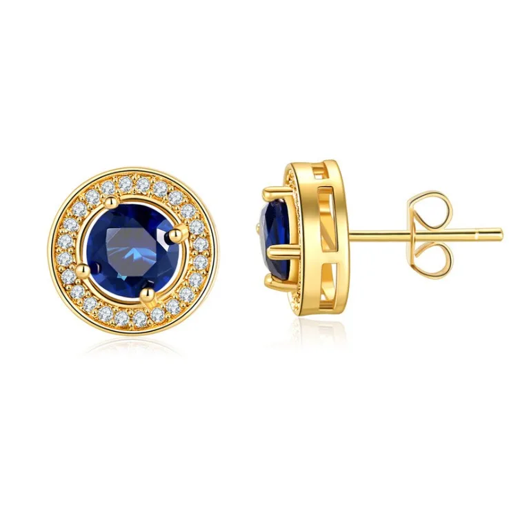 2021 новые классические серьги AAA с фианитом круглые кристаллы от Swarovski женские