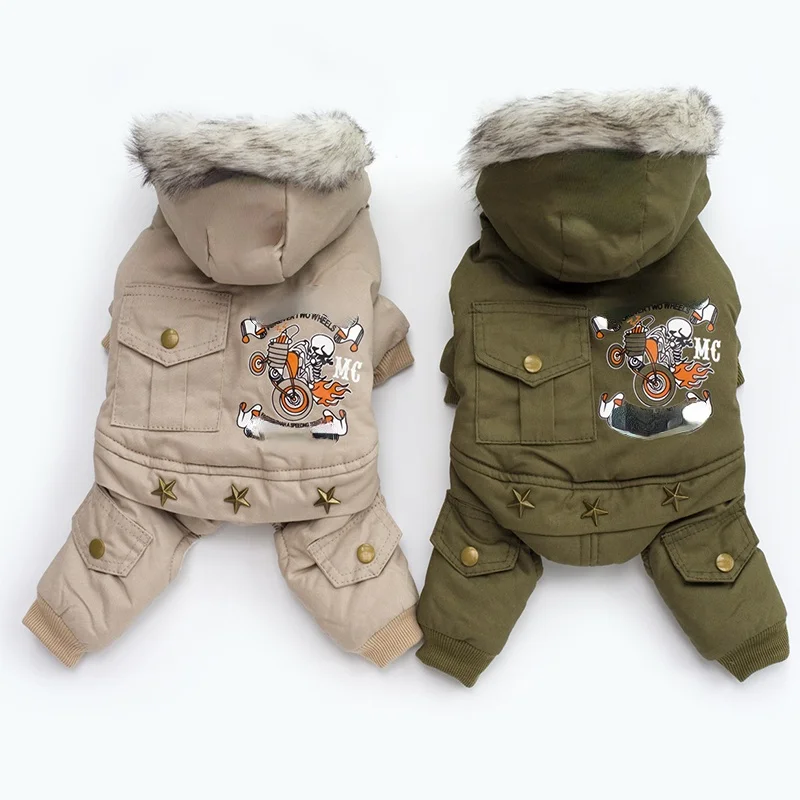 

Clothes For Small Dogs Autumn Winter Warm Puppy Pet Dog Coat Jacket Fashion Hooded Chihuahua Yorkie Jumpsuits Clothing For Dogs
