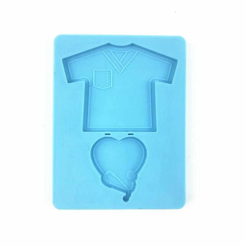 

Shirt Love Heart Decorations Epoxy Resin Mold Jewelry Pendant Keychain Silicone Mould DIY Crafts Ornaments Casting Tools