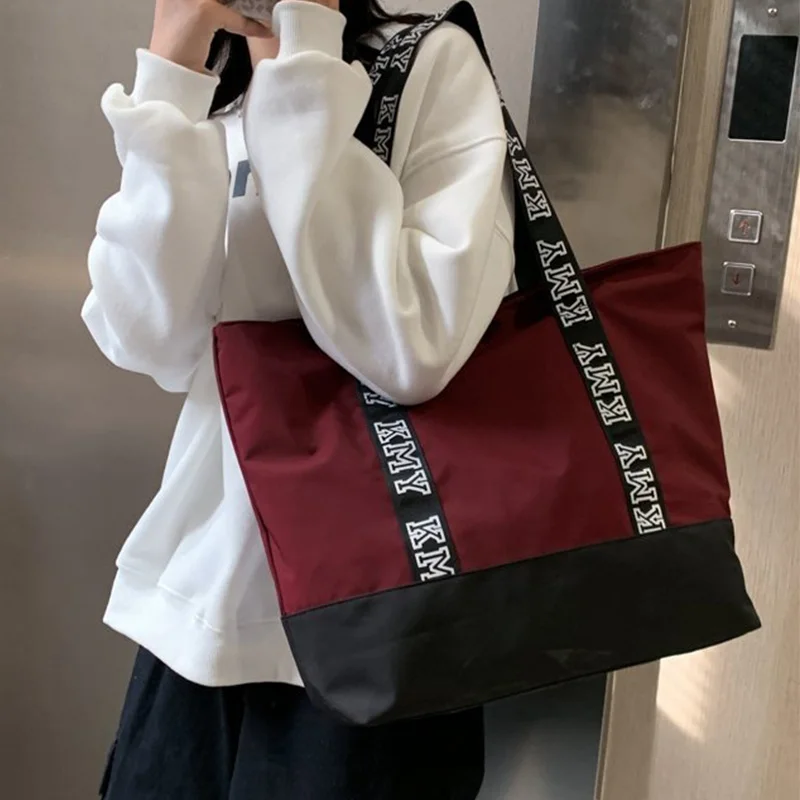 

Large Canvas Women Tote Handbag Letter Printing Casual Leisure Women's Shoulder Bag Luxury Messenger Ladies Handy Shopping Bags