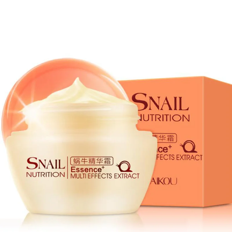 

50g Korean Snail Face Care Cream Facial Serum Whitening Cream Moisturzing Anti Aging Wrinkle Acne Treatment Day Cream 2021 New