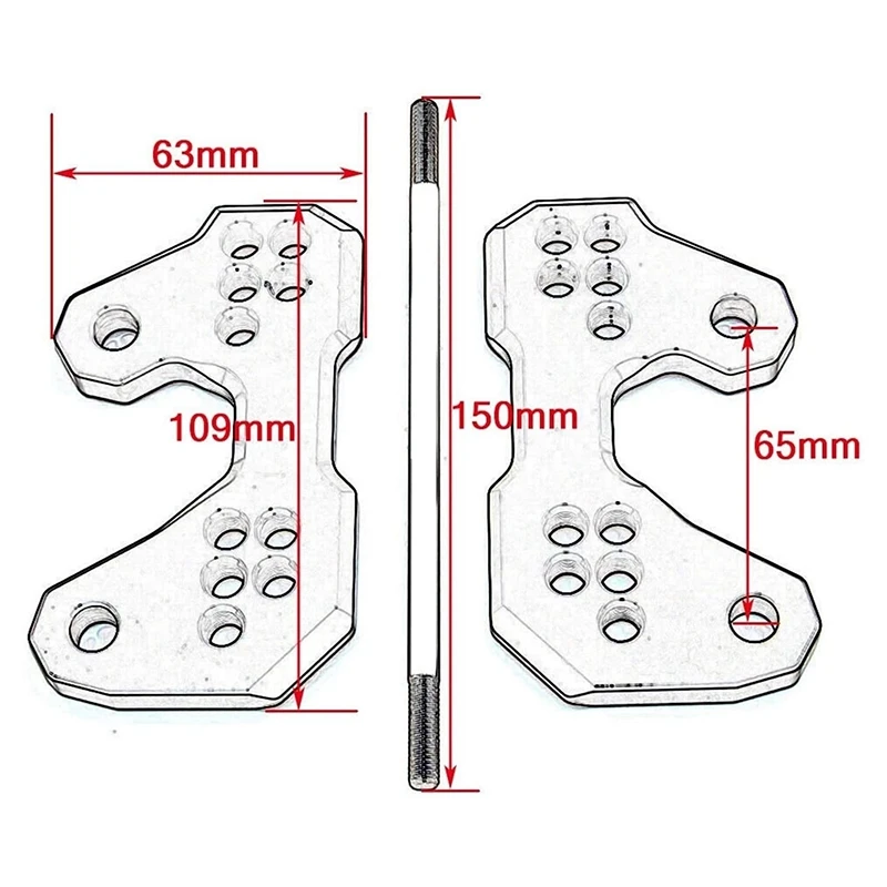 Заднее основание для мотоцикла задний кронштейн педали комплект базовые колышки