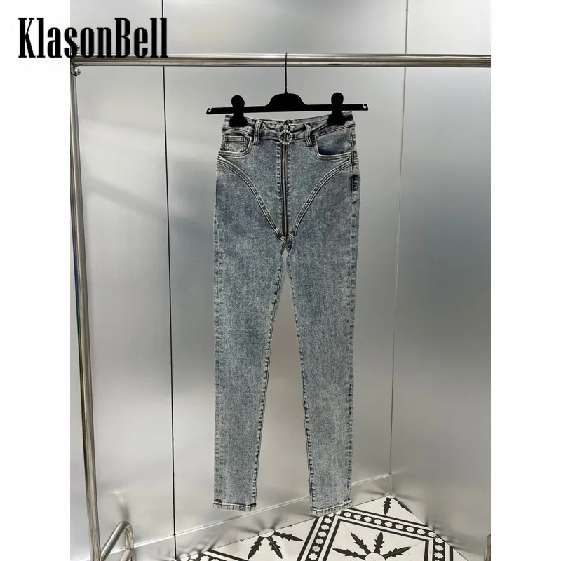 

11,19 KlasonBell женские узкие хлопковые джинсы-карандаш с высокой талией