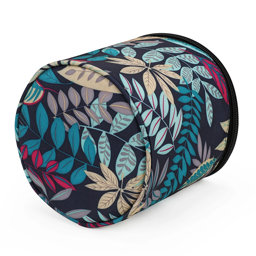 Сумка для хранения шерстяной пряжи ткань Оксфорд принт листьев набор шитья