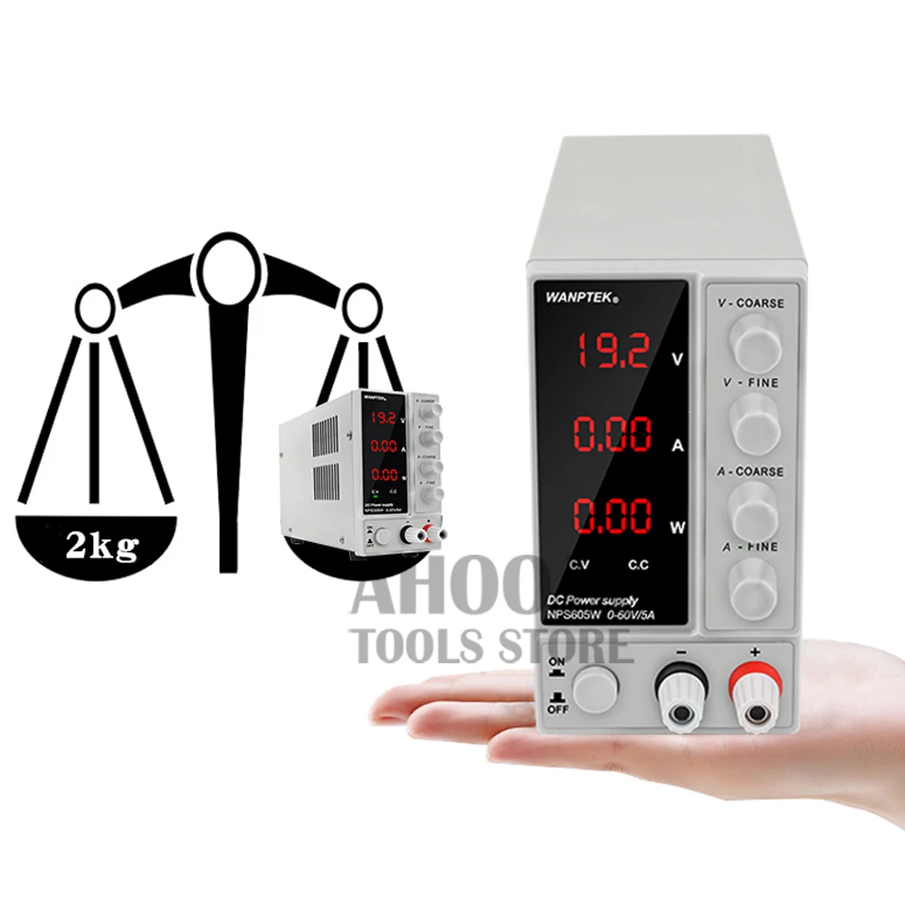 Мини источник питания NPS306W с дисплеем регулируемый цифровой импульсный