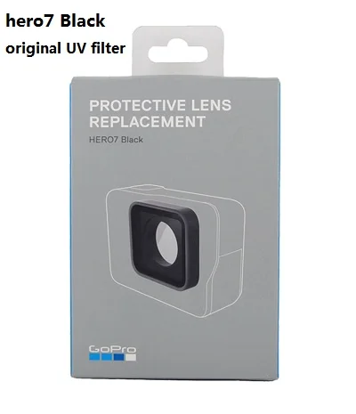 7 original UV Для GoPro Hero 4 5 6 7 черный оригинальные аксессуары Рамка передняя дверь Лицевая панель/стекло с УФ фильтром объектив/батарея USB чехол - Цвет: 7 original UV
