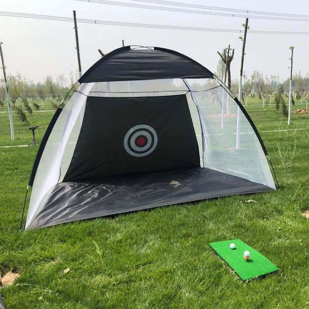 Online 1M/2M Golf Kafes Uygulama Net Eğitim Kapalı Açık Spor Golf Egzersiz Ekipmanları Bahçe Eğitmen Taşınabilir Golf Eğitim çadırı