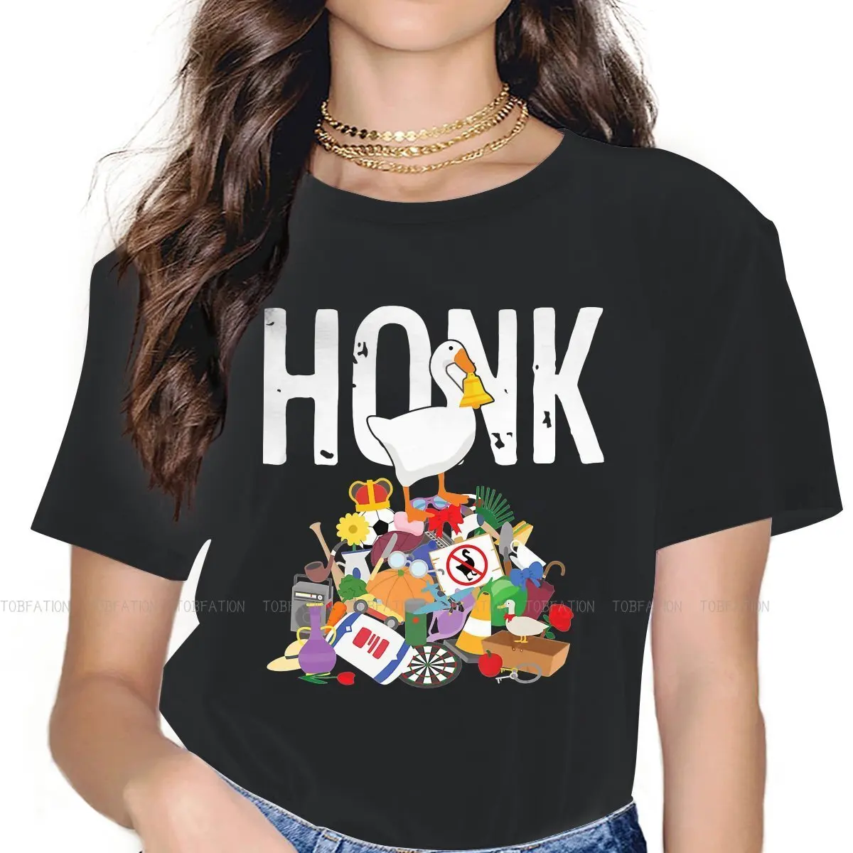 

Женская футболка с круглым вырезом, без названия, размеры до 4XL