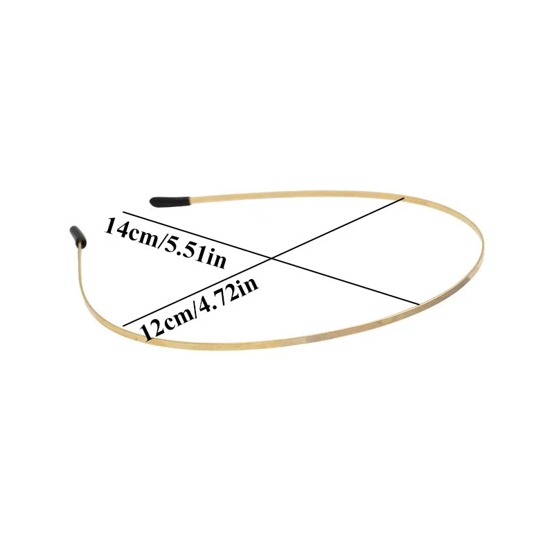 

Exquisite Hairpin Hair Clasp Simple Glossy Metal Gold Hairbands for Women Girl Headdress Metal Chic Wave Hair Band Fashion