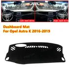Для Защитные чехлы для сидений, сшитые специально для Opel Astra K 2016-2019 Vauxhall Холден анти-скольжения приборной панели автомобиля Обложка Коврик козырек от солнца Pad инструмент Панель ковры автомобильные аксессуары