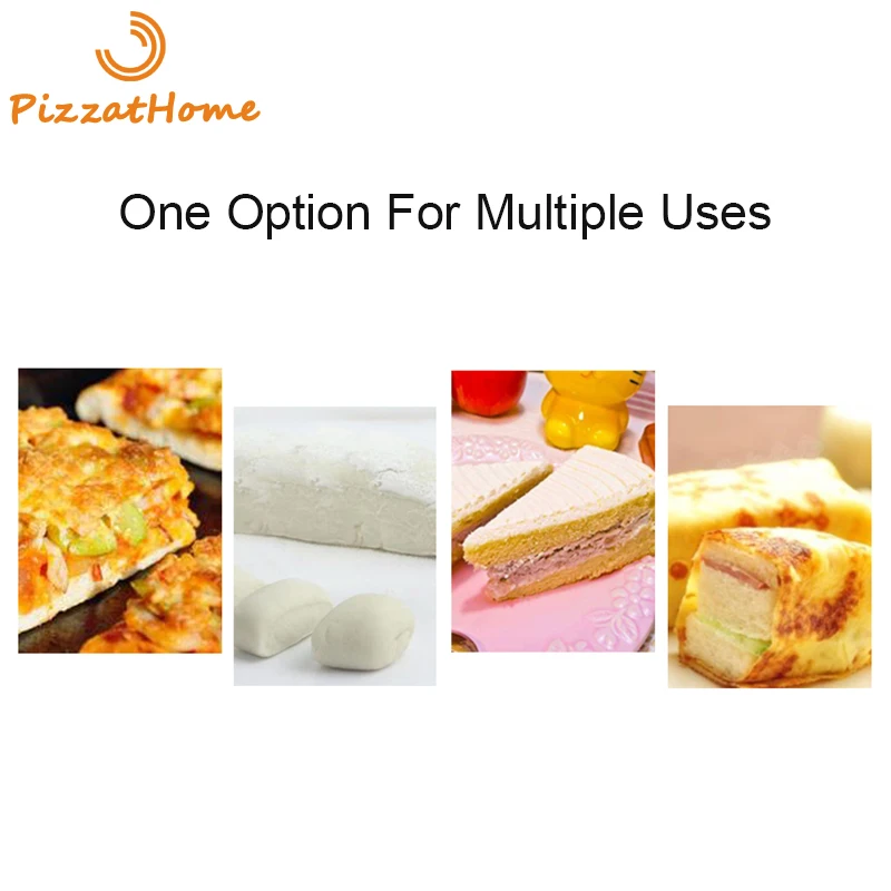 Нож для пиццы PizzAtHome из нержавеющей стали приготовления еды скребок с резиновой