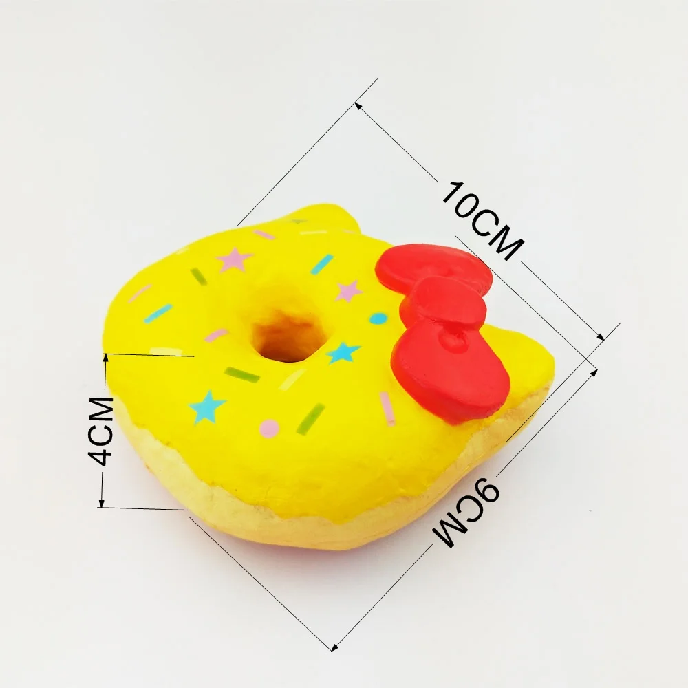 Мягкое hello kitty пончик милый обычный медленный отскок Подвеска для мобильного телефона ремень Рождественский подарок для детская игрушка