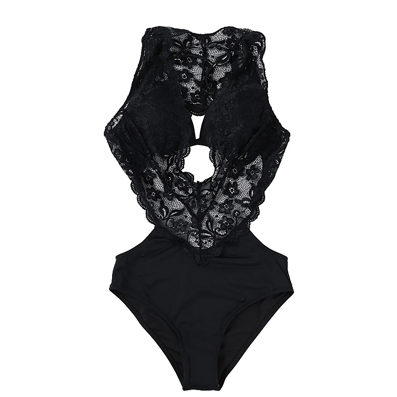 

One Piece Swimsuit Women Swimwear With Push Up Swiming Suit 2020 1 Rashguard Female Lace Red Ins Depth Retro Backless Floral