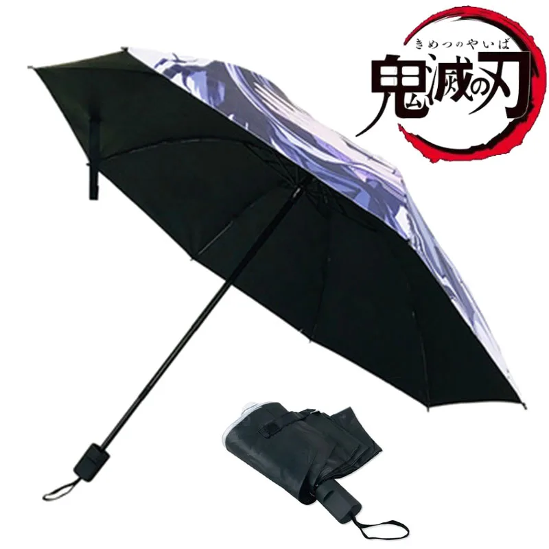 Зонтик "Демон-убийца" Кимэцу но Яйба для косплея, новый, модный, высокого качества, складной, защита от солнца.