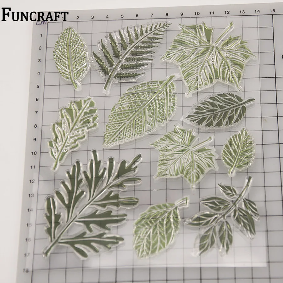 1 лист веток листья прозрачные резиновые штампы для скрапбукинга открытки