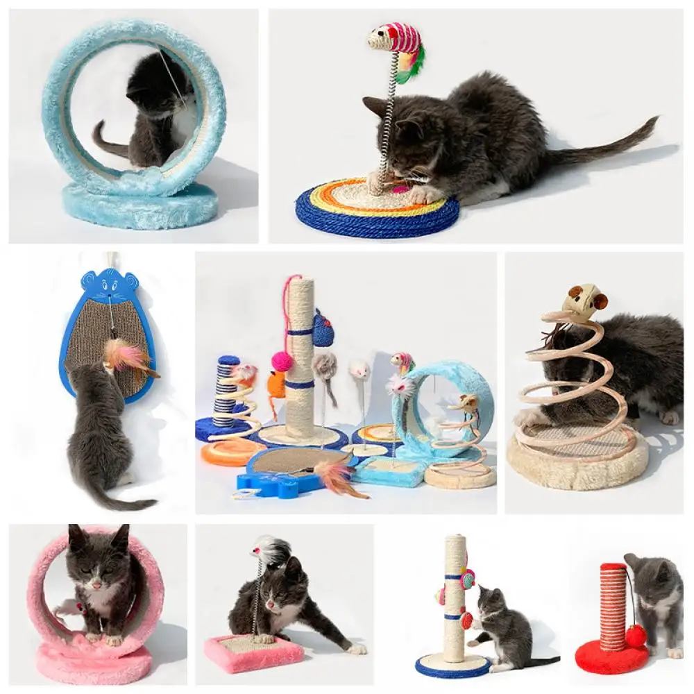 

Pet Beautiful Scratching Board 1 Set Cat Scratching Board Cat Climbing Frame Cat Scraper with Hanging Pet Supplies Toy
