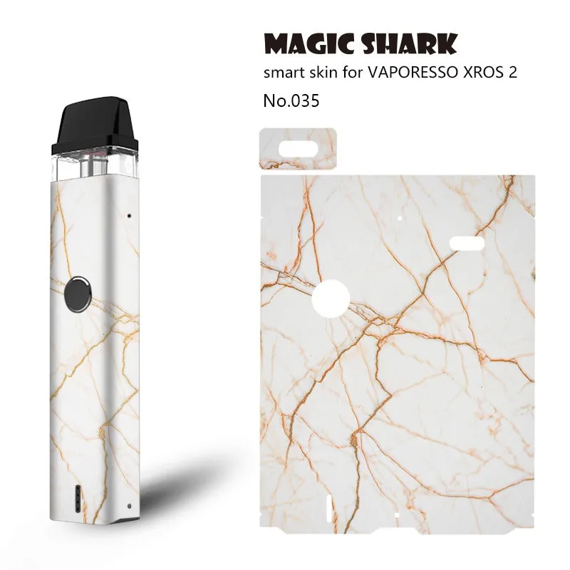 Magic Shark Hot Sale Wood Skull Evil Leaf Anime Flower Cat 3M Wrap Film Skin Sticker Case for Vaporesso Xros2 Xros II | Мобильные