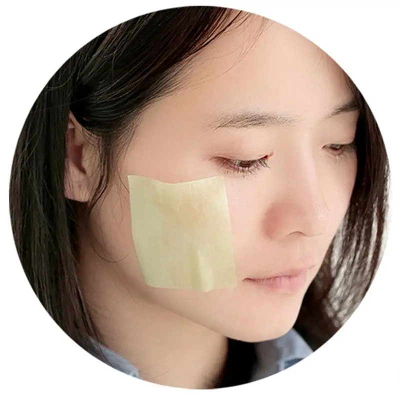 Портативная фильтровальная бумага для лица салфетки контроля масла очищающее