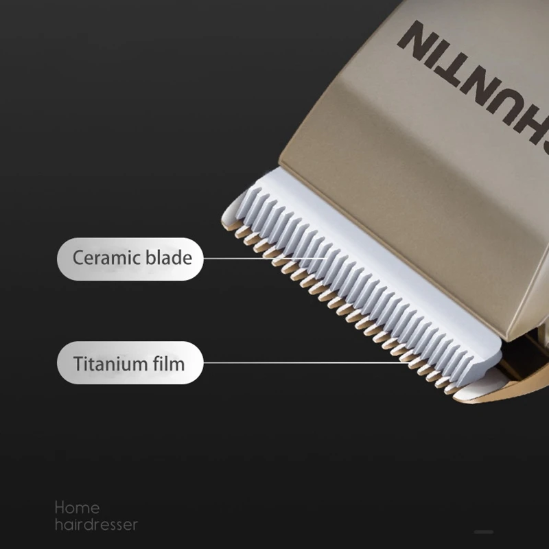 

SHUNTIN Professional Hair Clippers Adjustable Electric Low Noise Cordless Mens Barber Salon Trimmer Haircut Machine