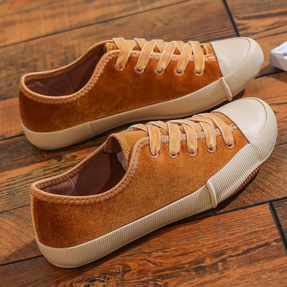 

Autumn Woman Shoes New Fashion Casual Suede canvas Shoes Women Casual Soft bottom Ladies Shoes Non-slip women's Sneakers ay3