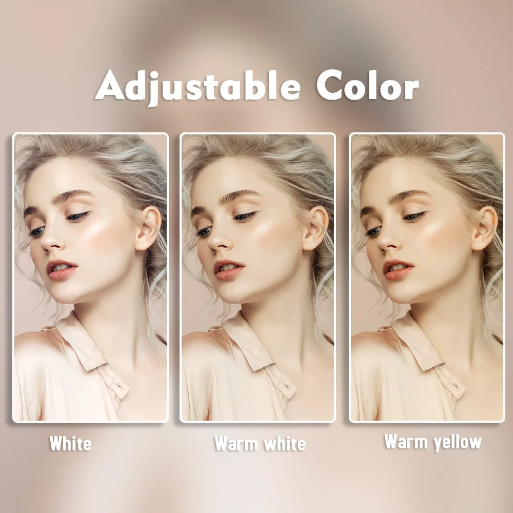 Кольцевой светильник для селфи с регулируемой складной подставкой 3 режима 128