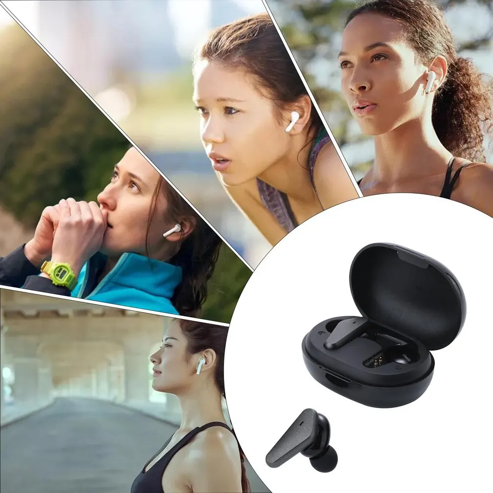 

C5 Earphones Headphones Stereo Wireless Noise Reduction Sports Earbuds In Ear Ear Buds Built In Battery With Charging Box