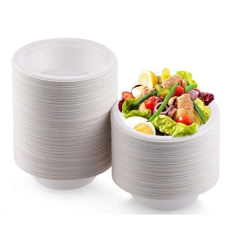 Compostable чаша, натуральная одноразовая бумажная чаша, Экологически чистая биоразлагаемая из бумаги, безопасна для использования в горячей и холодной Microwav