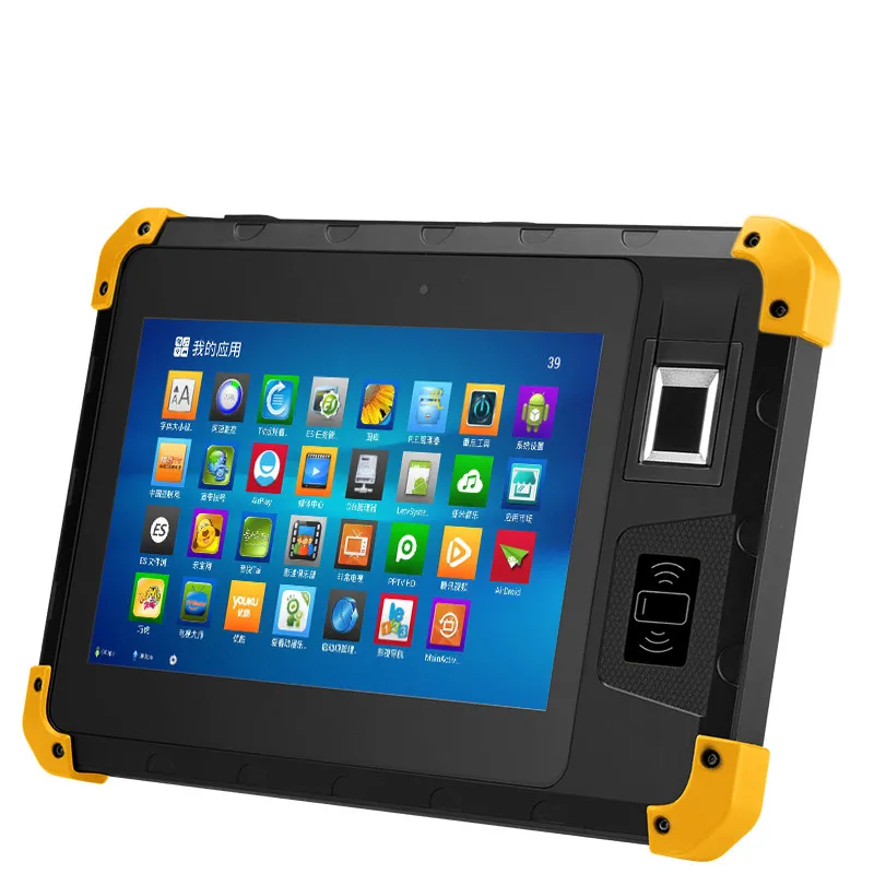 IP67 Rugged Wireless Handheld UHF Fingerprint Large Memory RFID Andriod Tablet