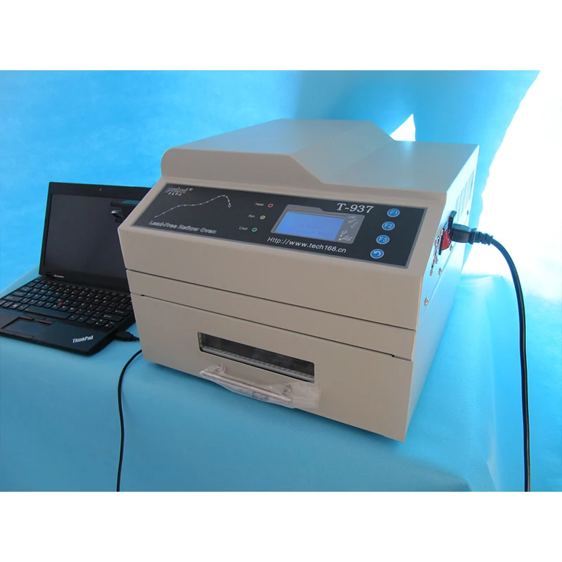 Фото Оригинальный PUHUI T-937 2300W Бессвинцовая печь для оплавления 220V инфракрасный обогреватель T-937 Пайка оплавлением припоя микроволновая печь №3