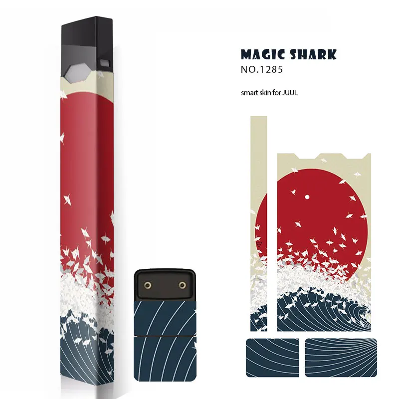 Модные 2.5d стерео пленки наклейки для Juul аксессуары электронных сигарет чехол