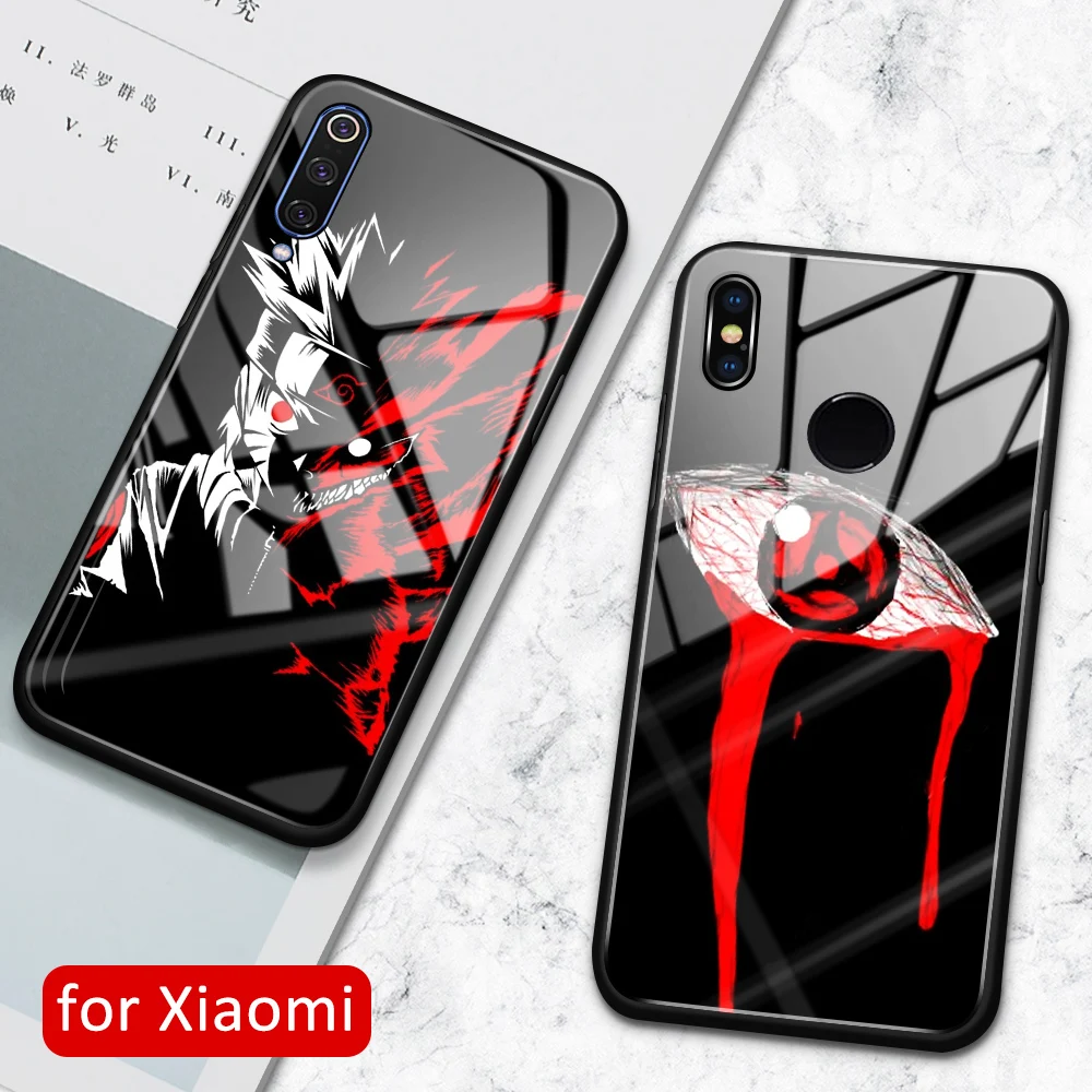 Чехол для Xiaomi 8 se стеклянная задняя крышка mix 2s с аниме Наруто чехол mi 8se lite explorer 9 9se