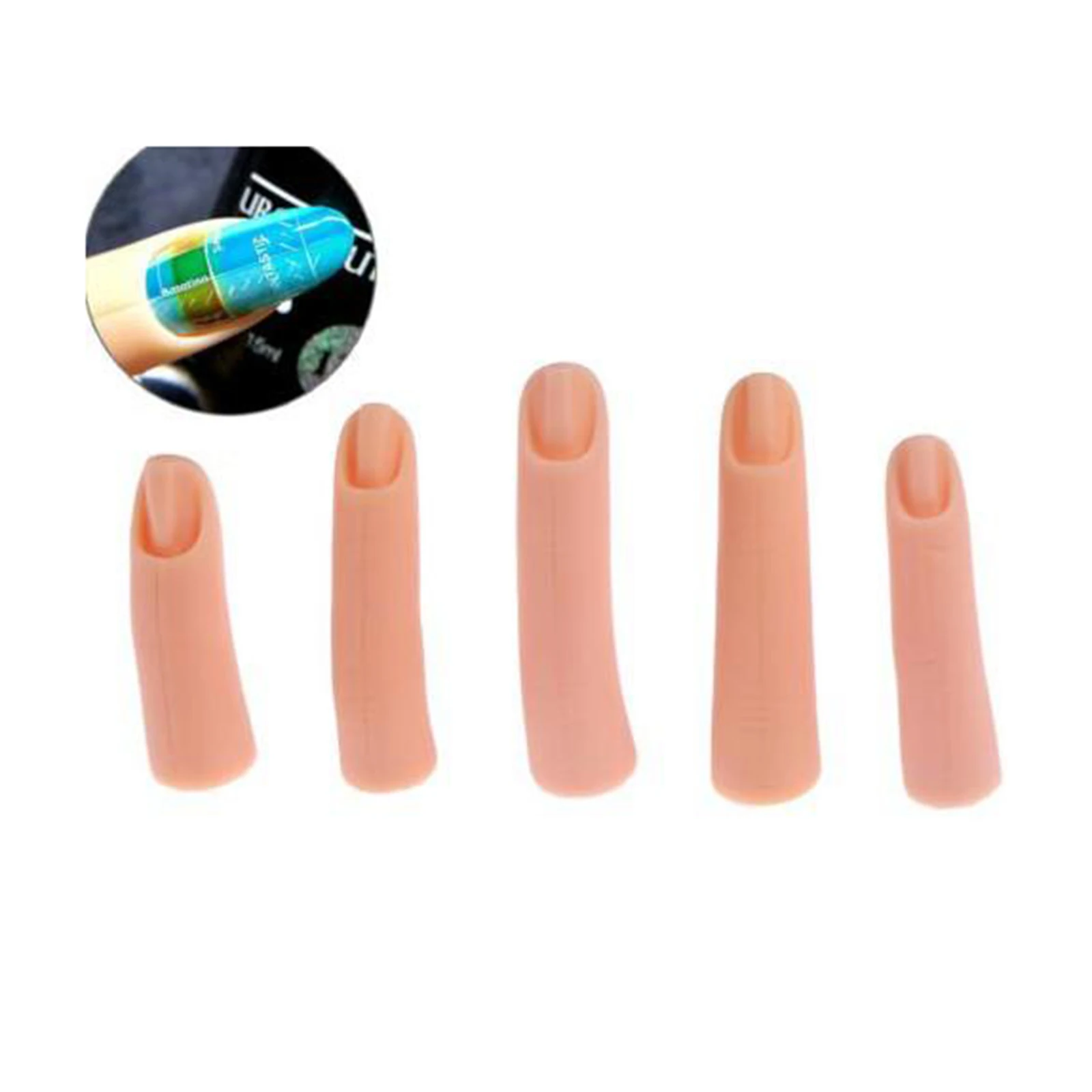 Nail Art Trainer Training Hand Fingers Model Fake Finger Manicure Tool Acrylic Nails Practice Fingers Practice Training Tools images - 6