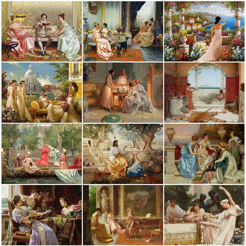 

Portrait 5D Diamond Painting Full Round/square Drill Diy Cross Stitch Embroidery Mosaic Picture Rhinestone Decor Home Gift