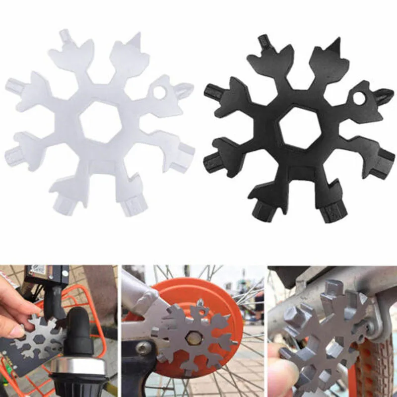 

18 In 1multi-function Tool Snowflake Shape Flat Cross Head Screwdriver Stainless Steel Durable Convenient