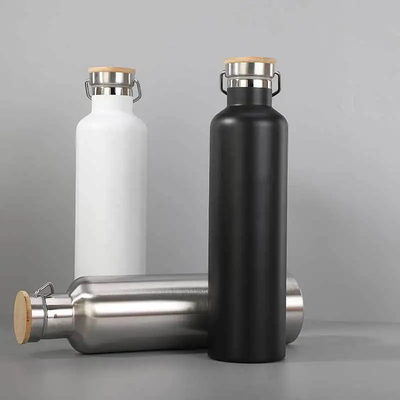 Бутылка для горячей и холодной воды из нержавеющей стали 500/1000 мл вакуумная