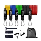 Эспандеры набор для занятий йогой, упражнений, канат для перетягивания Фитнес 150lbs 100lbs резиновые трубки ленты для домашние тренажеры тренировки тела стрейч обучение